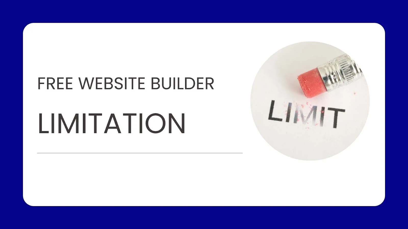 Limitations of Free Website Builders